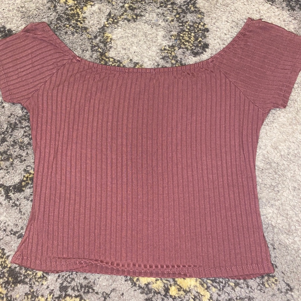 Off the shoulder crop top